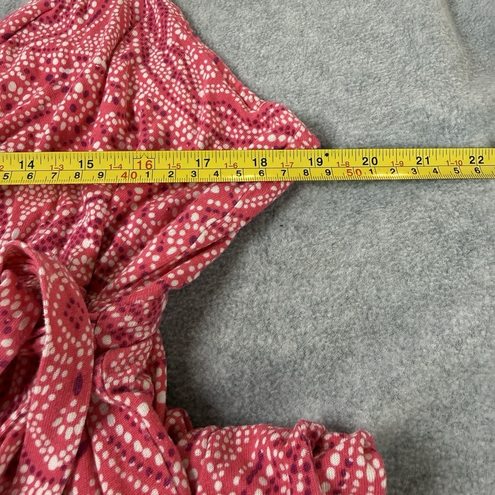 Old Navy Maternity XL Pink Paisley Wrap Maxi Dress Sleeveless Empire Waist Boho - Picture 6 of 9
